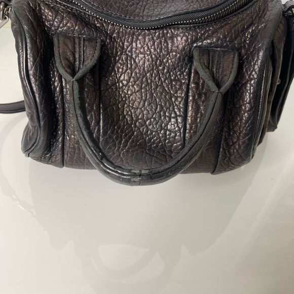 ALEXANDER WANG Pebbled Lambskin Rockie Duffel in Black and Nickel hardware - Picture 11 of 15